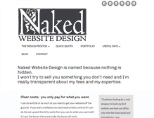Tablet Screenshot of nakedwebsite.co.uk
